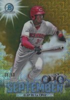 2023 Bowman Mega Box Chrome Sights on September #SOS7 Elly de La Cruz Gold Refractor Baseball Card