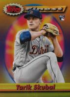2021 Topps Finest Flashbacks #198 Tarik Skubal Gold Refractor Baseball Card