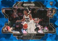 2022 Panini Prizm Draft Picks #53 Jaden Ivey Variation-Blue Ice Prizm Basketball Card