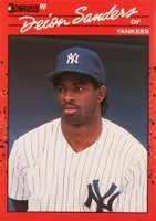 1990 Donruss #427 Deion Sanders Baseball Card