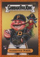 2024 Bowman Chrome Mega Box Bowman GPK #14 Paul Skenes Parroted Paul Orange Refractor Baseball Card