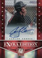 2012 Panini Elite Extra Edition #101 Carlos Correa Autograph Baseball Card