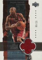 2003 Upper Deck Exquisite Collection #5-J Dajuan Wagner Jersey Basketball Card