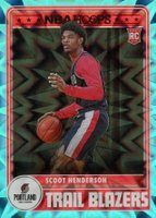2023 Panini NBA Hoops #297 Scoot Henderson Teal Explosion Basketball Card