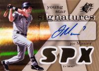 2007 SPx Young Star Signatures #YS-JM Joe Mauer Baseball Card