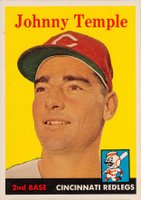 1958 Topps #205 Johnny Temple Baseball Card