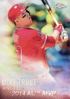 2016 Topps Chrome Retail Trout #MT-2 Mike Trout Baseball Card