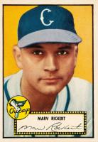 1952 Topps #50b Marv Rickert Black Back Baseball Card