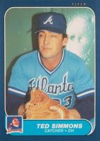 1986 Fleer Update #U-106 Ted Simmons Baseball Card