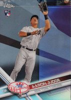 2017 Topps Chrome #169 Aaron Judge Catching-Refractor Baseball Card