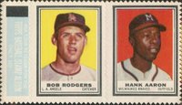 1962 Topps Stamp Panels # Rodgers/Aaron Baseball Card