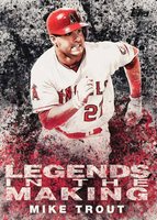 2018 Topps Legends in the Making #MT Mike Trout Black Baseball Card