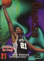 1997 Skybox Z-Force #111 Tim Duncan Basketball Card