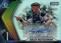 2022 Bowman Chrome Scouts' Top 100 #BTP1 Adley Rutschman Gold Refractor Baseball Card
