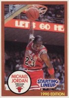 1990 Kenner Starting Lineup # Michael Jordan Brown Basketball Card