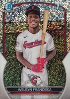 2023 Bowman Chrome Prospects #BCP228 Welbyn Francisca Speckle Refractor Baseball Card