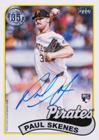 2024 Topps Update 1989 Topps Baseball Autographs #PS Paul Skenes Baseball Card