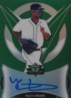 2019 Leaf Valiant Autographs  #BARG1 Riley Greene Green Baseball Card