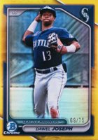 2024 Bowman Draft #BDC170 Dawel Joseph Chrome-Yellow Refractor Baseball Card