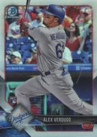 2018 Bowman Chrome #47 Alex Verdugo Swinging Bat-Refractor Baseball Card