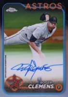 2024 Topps Chrome Chrome Legends Autographs #CLARC Roger Clemens Baseball Card