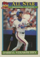 1991 Topps Tiffany #402 Darryl Strawberry Baseball Card