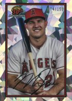 2019 Bowman 30th Anniversary Chrome #MT Mike Trout Atomic Refractor Baseball Card