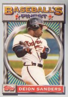 1993 Finest #141 Deion Sanders Baseball Card