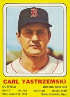 1969 Transogram # Carl Yastrzemski Hand Cut Baseball Card