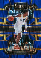2023 Panini Select #75 Keyonte George Blue Flash Basketball Card