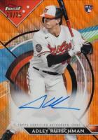 2023 Topps Finest Finest Autographs #AR Adley Rutschman Orange Wave Baseball Card