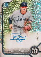 2022 Bowman Chrome Prospect Autographs #CPABC Benjamin Cowles Speckle Refractor Baseball Card