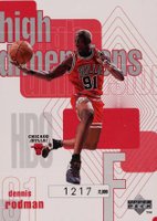 1997 Upper Deck High Dimensions #HD9 Dennis Rodman Basketball Card