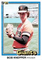 1981 Donruss #194 Bob Knepper Baseball Card