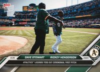 2024 Topps Now #761 Dave Stewart/Rickey Henderson Baseball Card