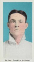 1910 Sporting Life # Tim Jordan Blue Background Baseball Card