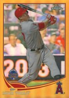 2013 Topps Chrome Update #MB-9 Mike Trout Gold Refractor Baseball Card