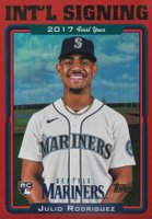 2022 Topps Archives #342 Julio Rodriguez Red Foil Baseball Card