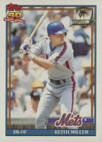 1991 Topps Desert Shield #719 Keith Miller Baseball Card
