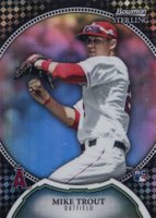 2011 Bowman Sterling #22 Mike Trout Rookie-Black Refractor Baseball Card