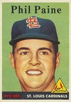 1958 Topps #442 Phil Paine Baseball Card