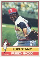 1976 Topps #130 Luis Tiant Baseball Card