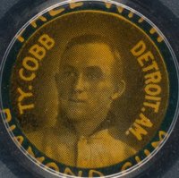 1911 Diamond Gum Pins # Ty Cobb Baseball Card
