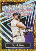 2023 Topps Finest Finest Headliners #FH15 Derek Jeter Gold Mini-Diamond Baseball Card