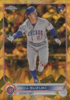 2022 Topps Chrome Update Sapphire Edition #250 Seiya Suzuki Gold Baseball Card