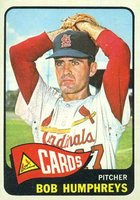 1965 Topps #154 Bob Humphreys Baseball Card