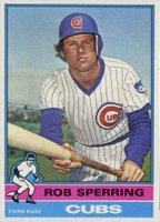 1976 Topps #323 Rob Sperring Baseball Card