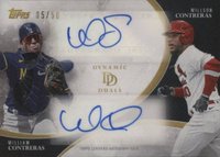 2023 Topps Dynamic Duals #24 William Contreras/Willson Contreras Dual Autographs-Black Baseball Card