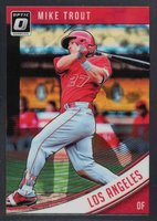 2018 Panini Donruss Optic #121 Mike Trout Post Swing Baseball Card