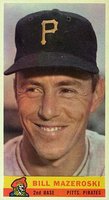 1959 Bazooka Hand Cut # Bill Mazeroski Baseball Card